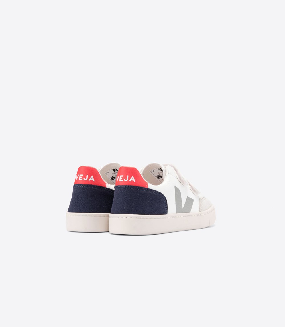 Veja Trainers Kids White - V-12 Velcro Chromefree - LQYI-16457